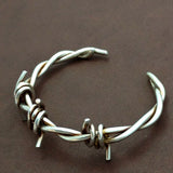 Sterling Silver Barbed Cuff