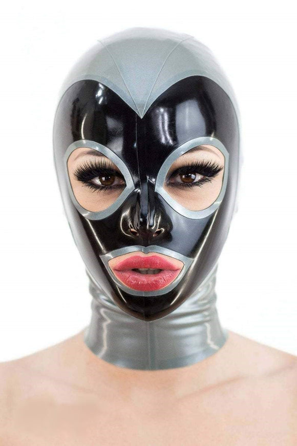 Latex Rubber Mask bicolor