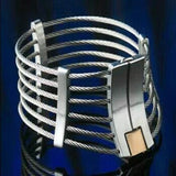 Luxury Stainless Steel Wire Necklet Neck Ring Metal Restraint Posture Collar Bondage Lock Adult BDSM Sex Games Toy For Male Female 603