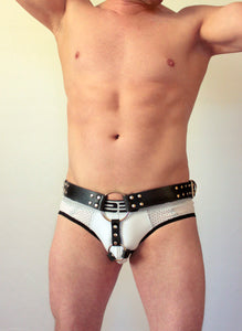 Bdsm Mens Leather Harness + Leather Panties