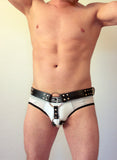 Bdsm Mens Leather Harness + Leather Panties