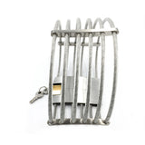 Luxury Stainless Steel Wire Necklet Neck Ring Metal Restraint Posture Collar Bondage Lock Adult BDSM Sex Games Toy For Male Female 603