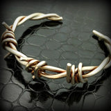 Sterling Silver Barbed Cuff
