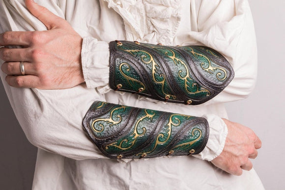 WWW Leather Elven Armbracers