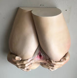 Realistically Painted Nude Female Sculpture