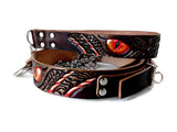Red Eyes Slave Set Collar with Chain Leash