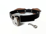 Slave Leather Collar with locking optional