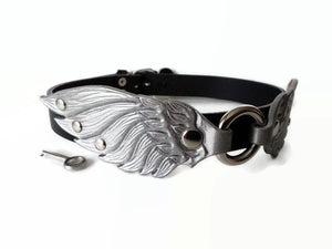 Slave Leather Collar with locking optional