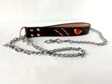 Red Eyes Slave Steel Chain Leash for Collar