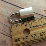 BDSM Silver tone Slave Collars Lock
