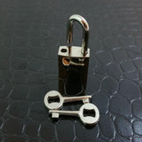 BDSM Silver tone Slave Collars Lock