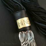 Personalized Flogger, Glass & Suede